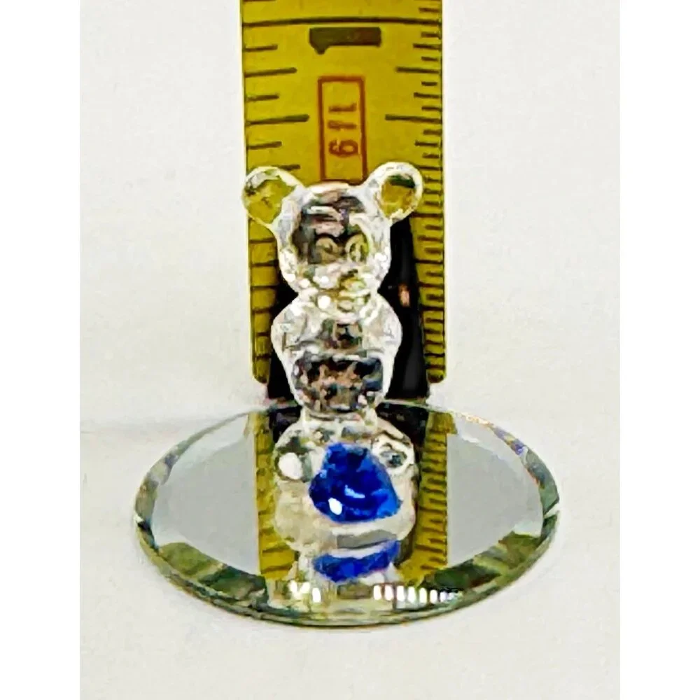 Arribas Crystal Mickey Mouse September Sapphire Rhinestone Birthstone Heart‎